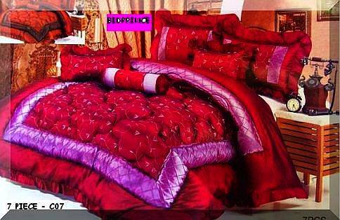 7 PIECE SILK COMFORTER SET