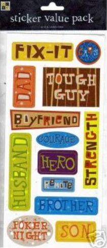 DieCuts with a View Stickers Men