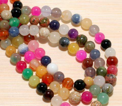 5MM Multi Gemstone Round Loose Beads