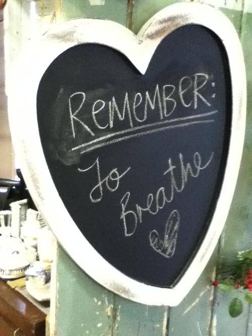 Shabby Chic Heart Shaped chalkboard - Large