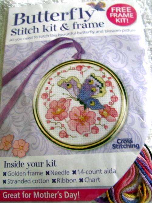 BUTTERFLY STITCH KIT & FRAME