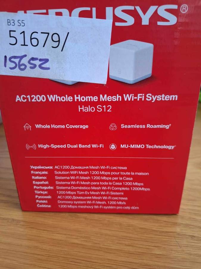 Mercusys AC1200 Halo S12 Mesh Wifi Router