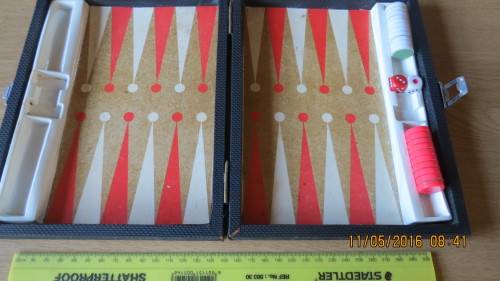 Vintage black gammon set, as per photo