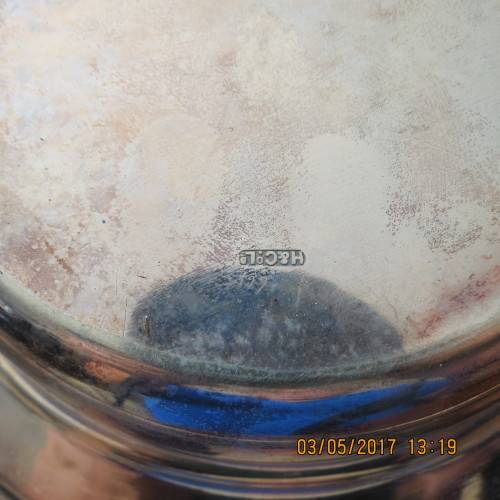 Silver plated serving dish with warmer, made by H & Co Ld, as per photo