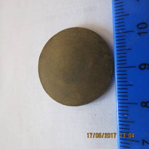 Medallion for H.M.S. Cornwall, motto ONE AND ALL, as per photo