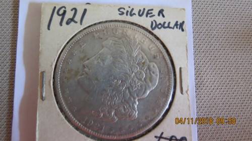 USA, 1921 Silver Dollar, as per photo