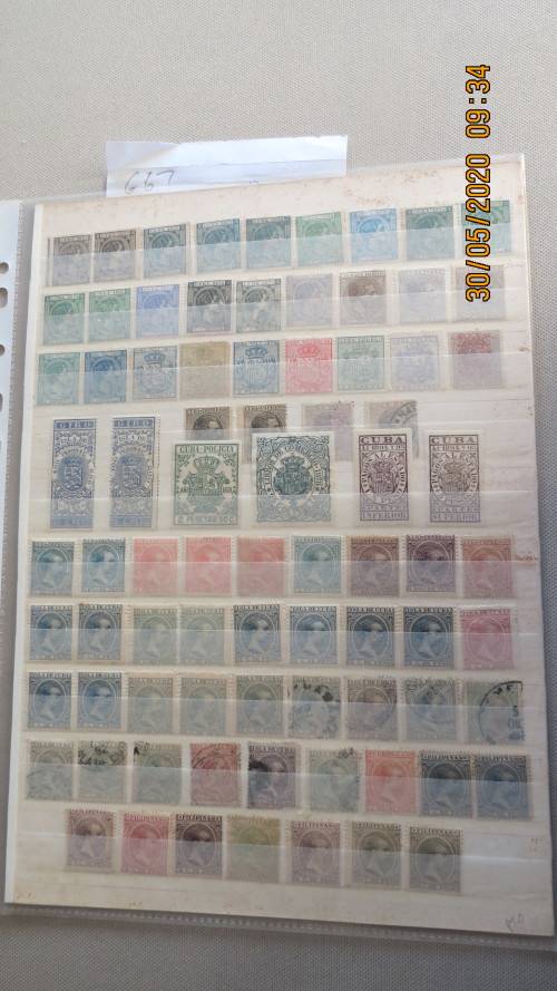 collection of Spanish Colonies, Pre 1900, mostly Cuba, as per photo