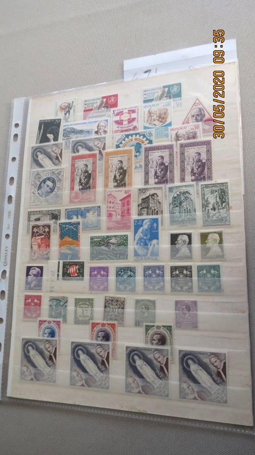 collection of Monaco stamps, mint, as per photo