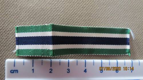 S.A. Prisons Dept. Faithful Service medal miniture ribbon, 7cm long, as per photo