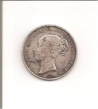 Coins, Great Britain, 1 Shilling, 1846, VF, as per scan