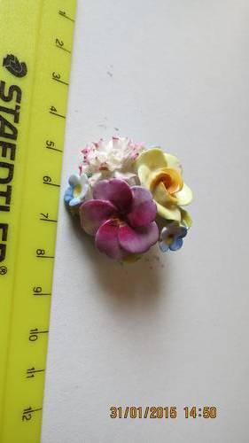 porcelain brooch by Artone Bone China, made in England, as per photo