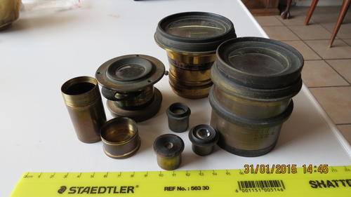 set of lenses, one marked Rapid View 10x8, as per photo