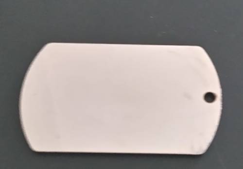 ENGRAVABLE STAINLESS STEEL MILITARY DOG TAGS