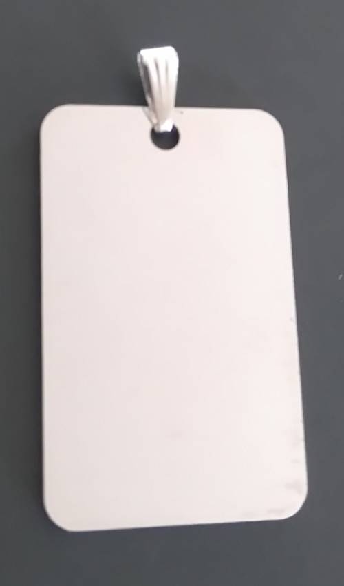 ENGRAVABLE STAINLESS STEEL MILITARY DOG TAGS