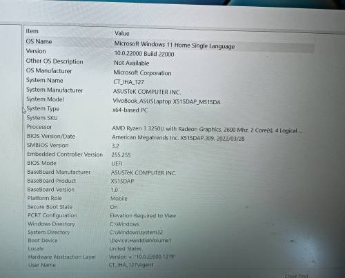 ASUS LAPTOP