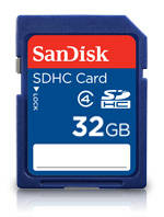 SanDisk Standard 32GB SD 4GB/s Memory Card