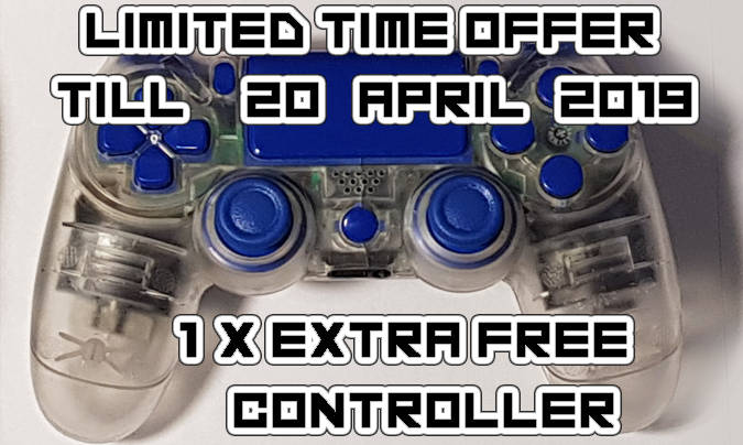 PlayStation 4 Gen1 Console + 1 V2 PS4 Controller + Fortnite (preloaded) or Apex Legends + 5 PS4Games