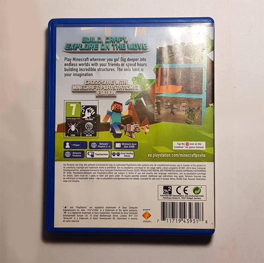 Minecraft:PlayStation Vita Edition for PlayStation Vita / PSVita Slim (Best game now also on PSvita)