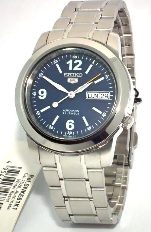 SEIKO 5 Classic Mens Automatic Watch See Thru Case Back SNKE61K1
