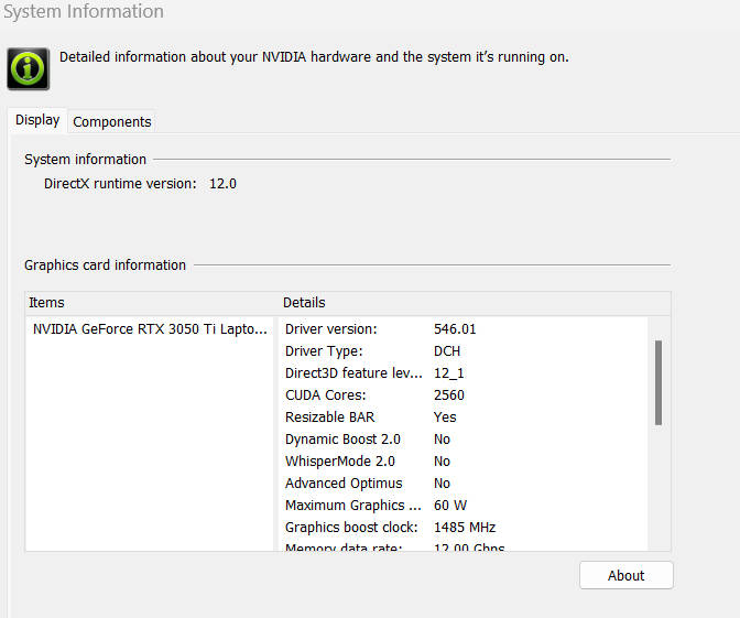 MSI Katana GF-66 11800H/16GB/1TB/RTX 3050Ti 4GB Laptop