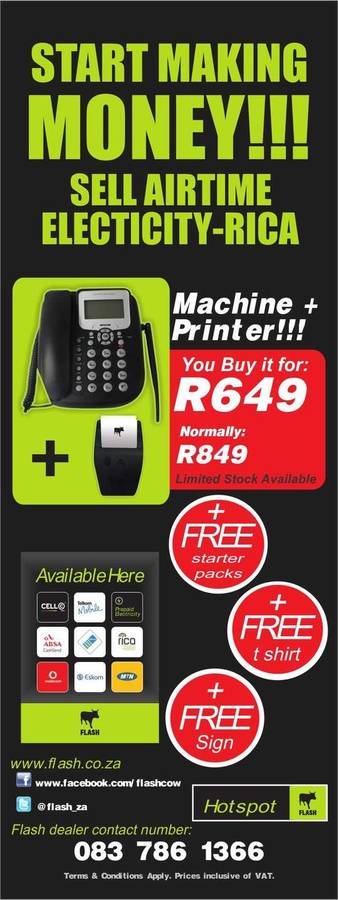 AIRTIME AND ELECTRICITY VENDING MACHINE