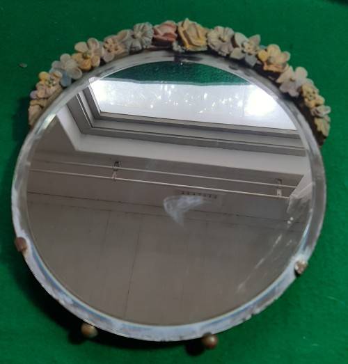 1930S ART DECO BEVELED GLASS  BARBOLA DRESSING TABLE MIRROR
