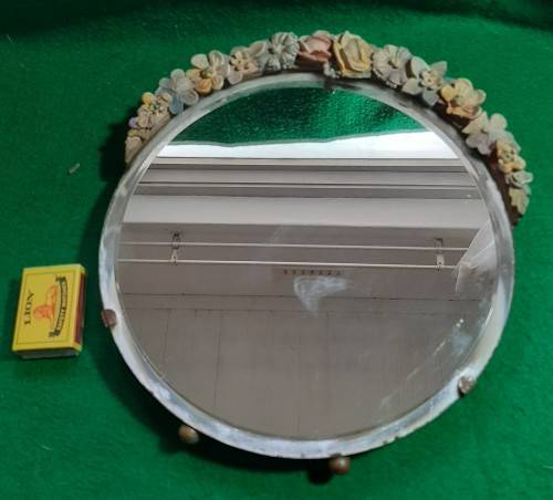 1930S ART DECO BEVELED GLASS  BARBOLA DRESSING TABLE MIRROR