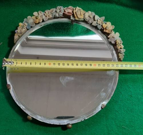 1930S ART DECO BEVELED GLASS  BARBOLA DRESSING TABLE MIRROR