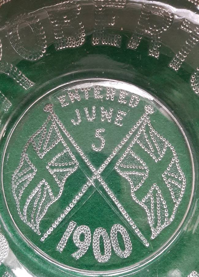 ANTIQUE VICTORIAN LORD ROBERTS ANGLO BOER WAR GLASS PLATE