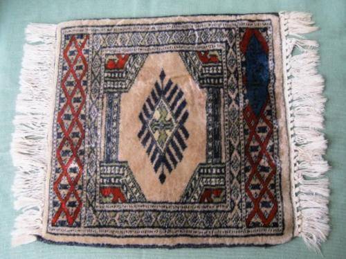 Persian prayer rug in bright and vibrant colours