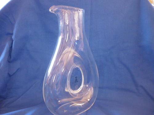 Exclusively Hand Crafted Wine Carafe.  Skruf - Sweden Clear Glass/Leadcrystal