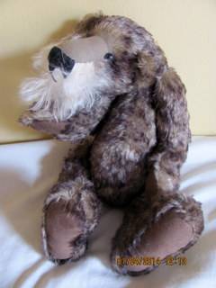 Brown Bear with Articulated Limbs and Glass Eyes