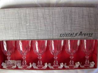 Boxed Sherry Glasses (6) Cristal d' Argues   France