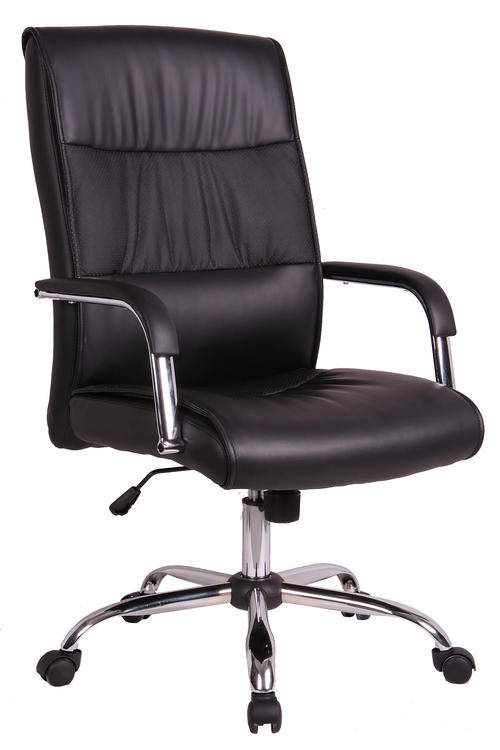 Executive High Back Office Chair with Chrome Armrests