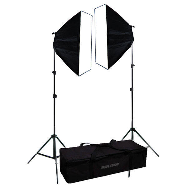 **SPECIAL** Brand New Dual Soft Box Studio Kit Supplying Equivalent of 1600Watts ContinuousLighting