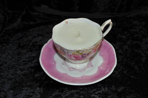 Scented Soya Wax Candle - Cup is Royal Albert