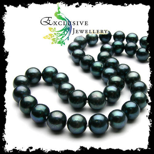 EXCLUSIVE JEWELLERY - 10mm Black South Sea Shell Pearl Necklace