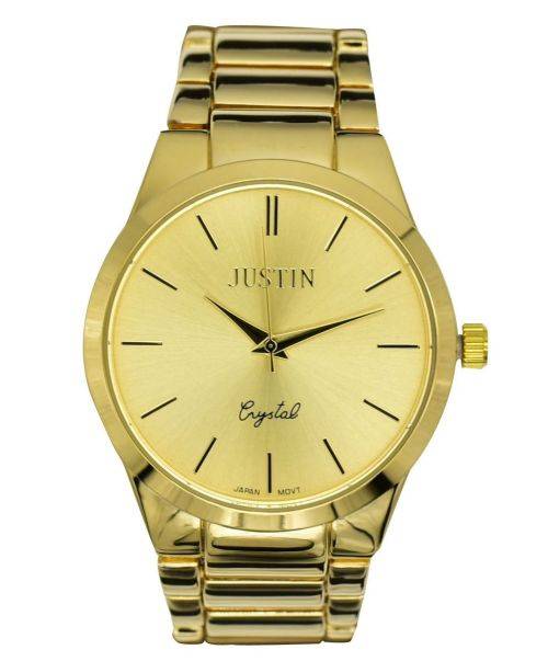 JUSTIN CRYSTAL MENS WRIST WATCH