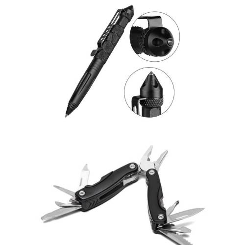 Multi function tool + tactical pen combo set