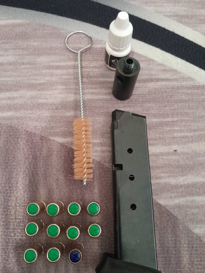 Combo Deal RETRAY 84 FS BLANK PEPPER PISTOL WITH BLANK BULLETS AND TEAR GAS