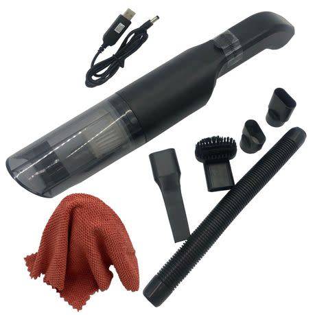 120W Wireless Handheld Mini Vacuum For Home & Car With Cleaning Cloth