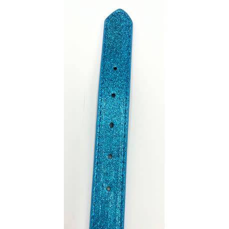 combo Deal 2 x 51cm Glitter Blue Adjustable Beautiful & Comfortable Dog Collar