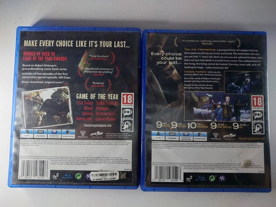 The Walking Dead Season 1 and 2