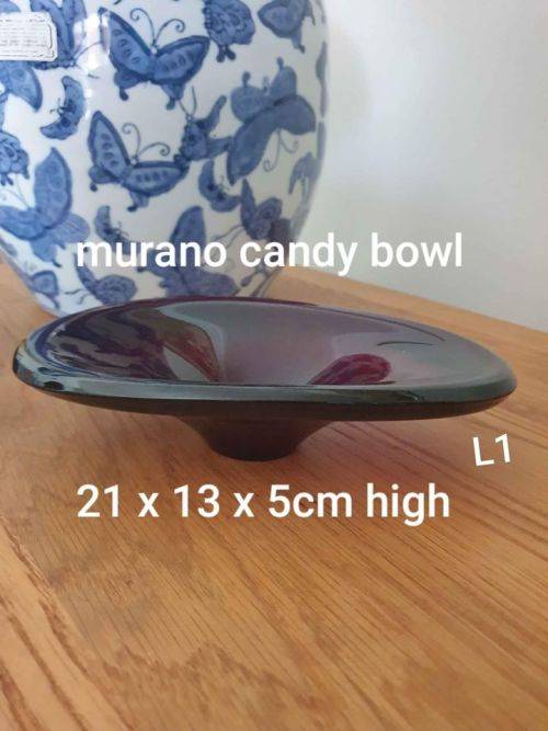 Murano candy bowl