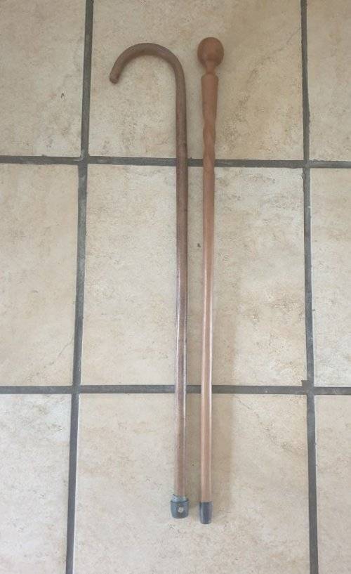 Two Vintage Walking Sticks