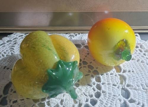 Large Glass Murano Fruit Just for You