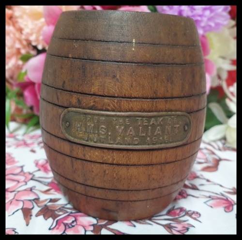 HMS Valiant Jutland 1916 WWI WW2 teak barrel Duke of Edinburgh Prince Philip