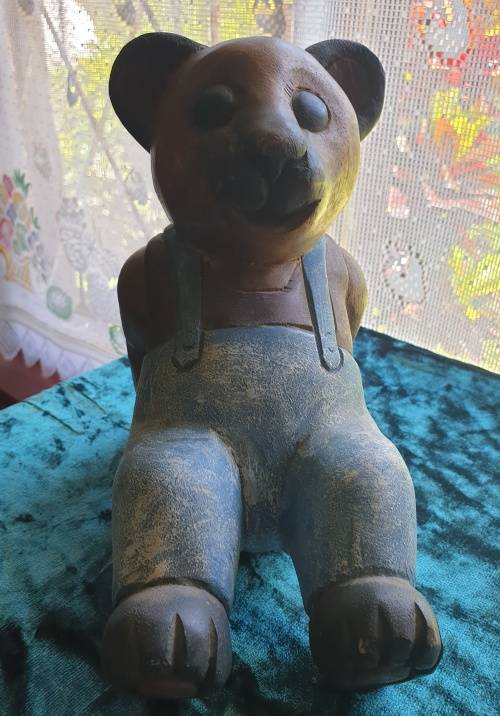 Two Solid Wood Teddy Bears (so cute)