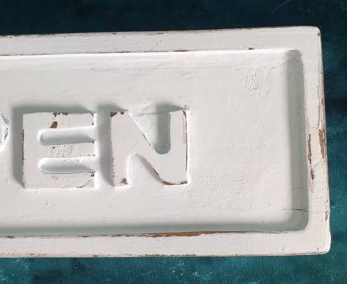 Wooden Vintage Open Closed Sign