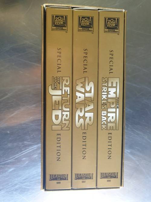 Star Wars Trilogy Special Edition Gold Box VHS from 20th Century Fox/Lucasfilm